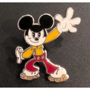 Disney Cartoon Shorts Booster Disco Mickey Roller Skates Pin Mickey Mouse Roller